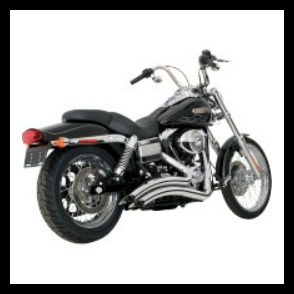 Para Dyna del 06 al11, escapes Big Radius cromados