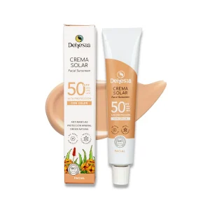 Crema Facial Solar BIO SPF 50 con Color – DEHESIA